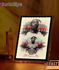 Tupac Street Legend Graffiti Mirror Night Light, Rapper Lamp