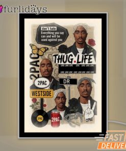 Tupac Thug Life Collage Mirror Night Light