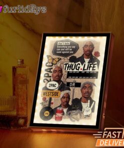 Tupac Thug Life Collage Mirror Night Light