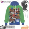 Tupac Thug Life Crew Graphic 3D Hoodie, 90s Music Hoodie