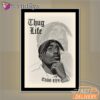 Tupac Thug Life Sketch Mirror Night Light, Rapper Lamp