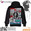 Tupac Thug Life Street Legend Graphic Art 3D Hoodie, 90s Music Hoodie
