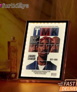 Tupac TMK Magazine Cover Mirror Night Light, Rapper Lamp