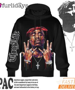 Tupac Westside Hands 3D Hoodie, 90s Music Hoodie