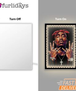 Tupac Westside Hands Mirror Night Light, Rapper Lamp