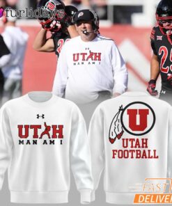 Utah Utes Football Coach Kyle Whittingham Utah Man Am I Sweatshirt