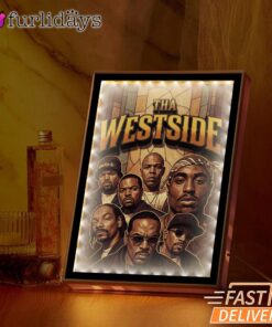 Westside Group Dark Mirror Night Light, Rapper Lamp