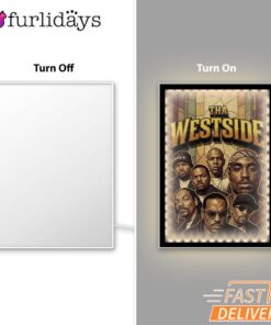 Westside Group Dark Mirror Night Light, Rapper Lamp