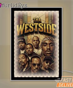 Westside Group Dark Mirror Night Light, Rapper Lamp