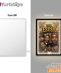 Westside Group Sepia Mirror Night Light, Rapper Lamp