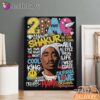 2Pac All Eyez On Me Poster Style Canvas, Rap Lengends Poster