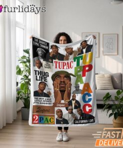 2Pac California Love Collage Blanket