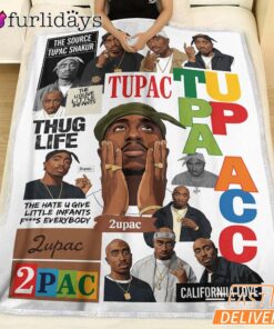 2Pac California Love Collage Blanket