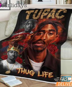 2Pac Classic Portrait Blanket