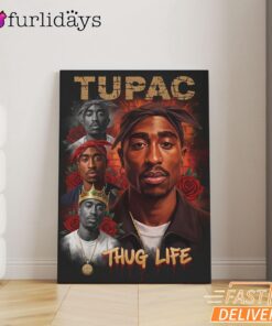 2Pac Classic Portrait Canvas, Rap Lengends Poster