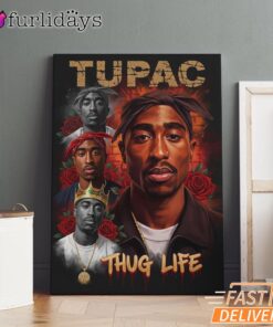 2Pac Classic Portrait Canvas, Rap Lengends Poster