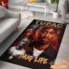 2Pac Classic Portrait Rectangle Rug