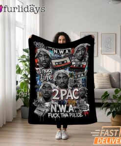 2Pac NWA Thug Life Blanket