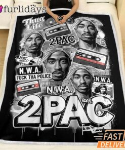 2Pac N.W.A Thug Life Collage Blanket
