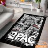 2Pac N.W.A Thug Life Collage Rectangle Rug