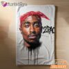 2Pac Red Bandana Art Blanket