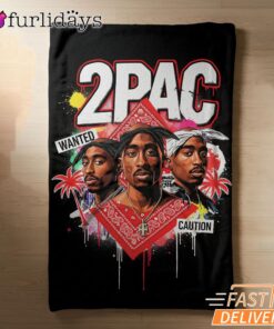 2Pac Wanted Thug Legend Blanket