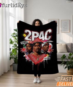 2Pac Wanted Thug Legend Blanket