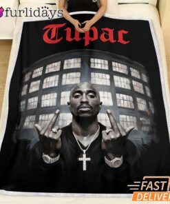 2Pac West Coast Icon Graphic Blanket