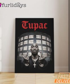 2Pac West Coast Icon Graphic Canvas, Rap Lengends Poster