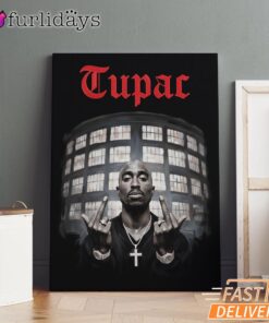 2Pac West Coast Icon Graphic Canvas, Rap Lengends Poster