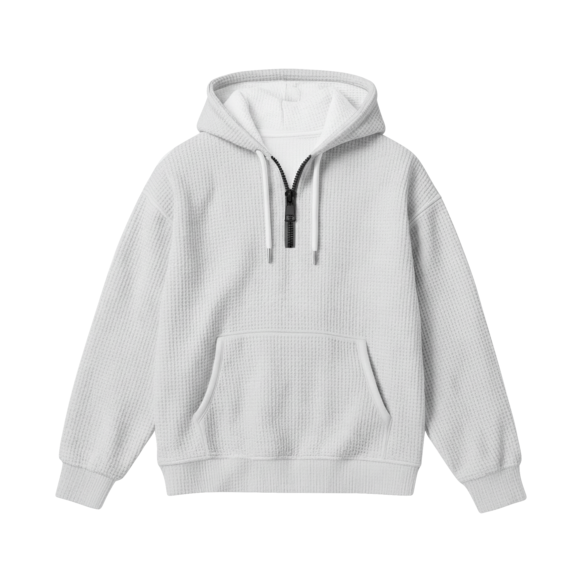 Quarter Zip Waffle Hoodie