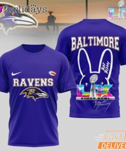 Baltimore Ravens Bad Bunny Signature Super Bowl 2026 T-Shirt