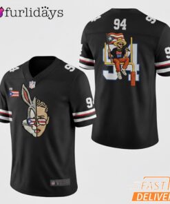 Bento Bowl 94 Bunny Mascot Black Baseball Jersey