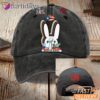 Bento Bowl Vintage Bunny Mascot Washed Baseball Cap