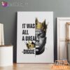 Biggie Dream King Vintage Canvas, Rap Lengends Poster
