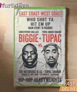Biggie Tupac Coast Clash Blanket