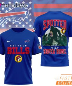 Buffalo Bills NFL Bigfoot At The Super Bowl 3D T-Shirt