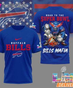 Buffalo Bills Road To Super Bowl 3D T-Shirt