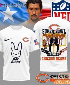Chicago Bears NFL Bad Bunny Super Bowl Limited Edition T Shirt