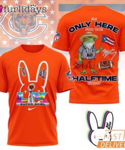 Chicago Bears Super Bowl Halftime Show Bad Bunny Signature 3D T-Shirt