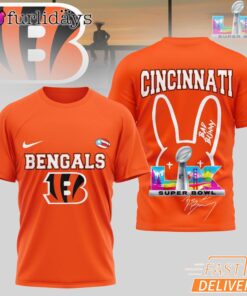 Cincinnati Bengals Bad Bunny Signature Super Bowl 2026 T-Shirt