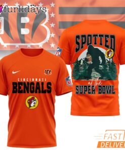 Cincinnati Bengals NFL Bigfoot At The Super Bowl 3D T-Shirt