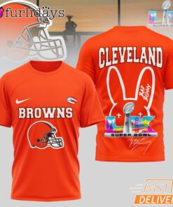 Cleveland Browns Bad Bunny Signature Super Bowl 2026 T-Shirt