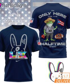 Dallas Cowboys Super Bowl Halftime Show Bad Bunny Signature 3D T-Shirt