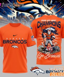 Denver Broncos AFC West Champions Super Bowl 3D T-Shirt