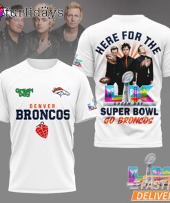 Denver Broncos Here For The Green Day Super Bowl LX 3D T-Shirt
