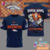 Denver Broncos Road To Super Bowl 3D T-Shirt