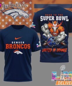 Denver Broncos Road To Super Bowl 3D T-Shirt