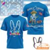 Detroit Lions Super Bowl Halftime Show Bad Bunny Signature 3D T-Shirt