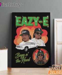 Eazy E Boys N The Hood Canvas, Rap Lengends Poster